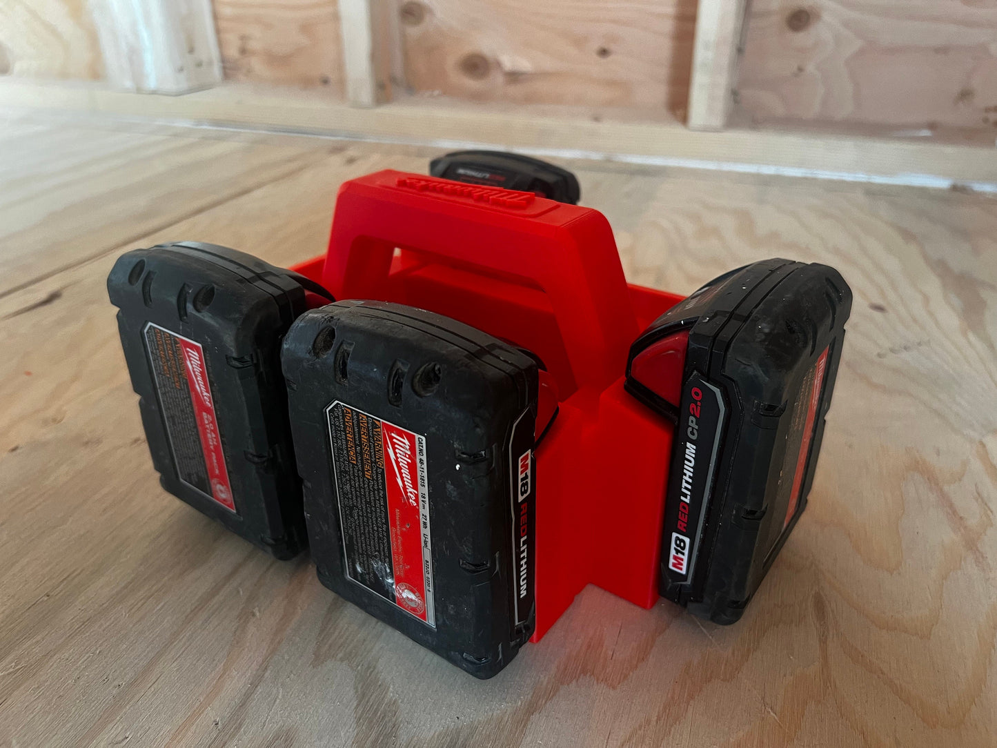 Milwaukee M18 Battery Carrier/Caddy Holds Up to 6 M18 Batteries