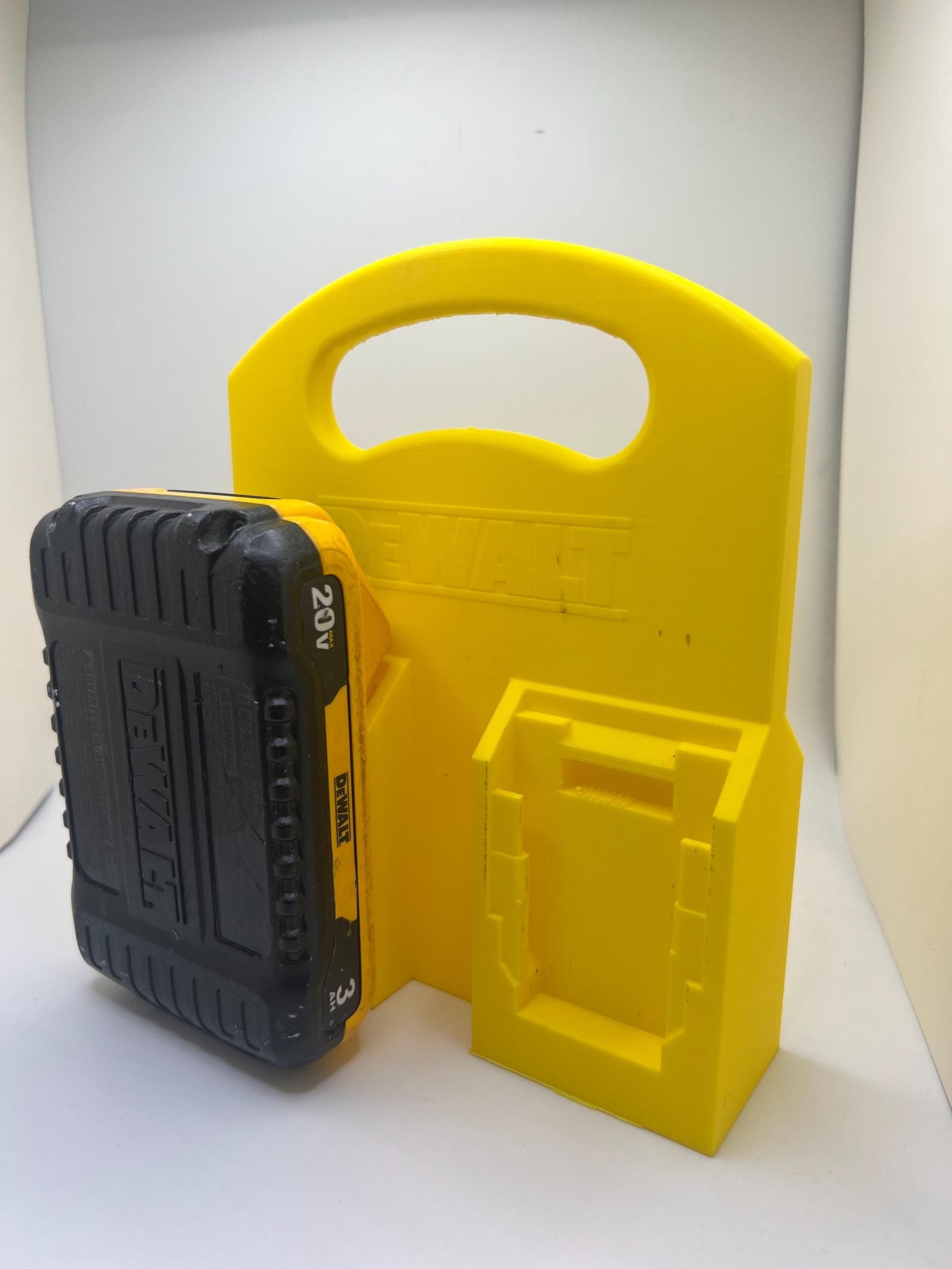 Dewalt 20V Battery Carrier| 2 Sided Caddy Holds Up to 4 20V Batteries