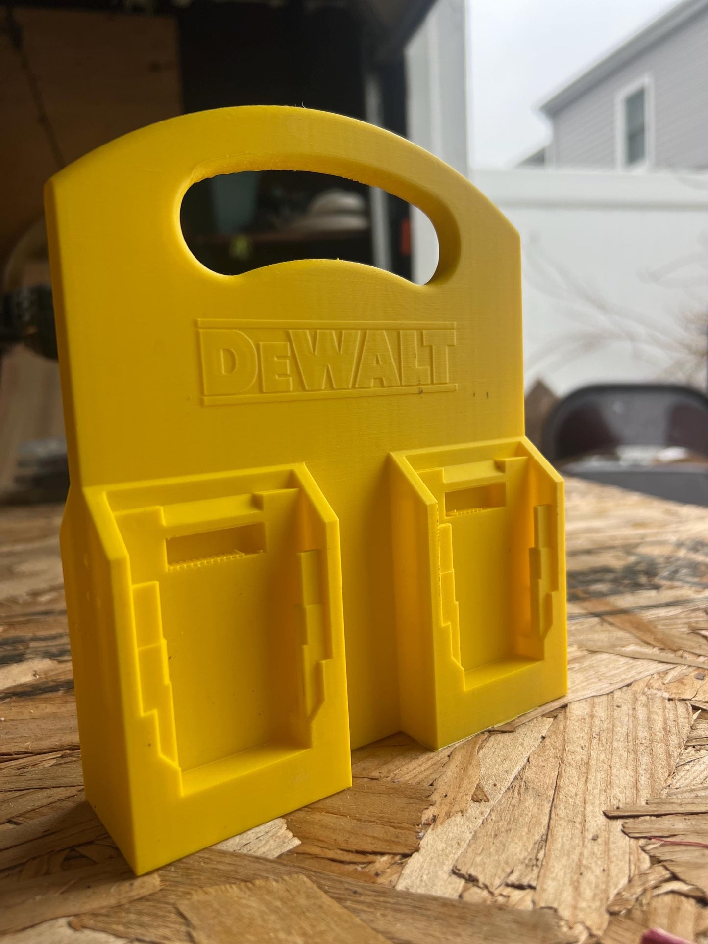 Dewalt 20V Battery Carrier| 2 Sided Caddy Holds Up to 4 20V Batteries