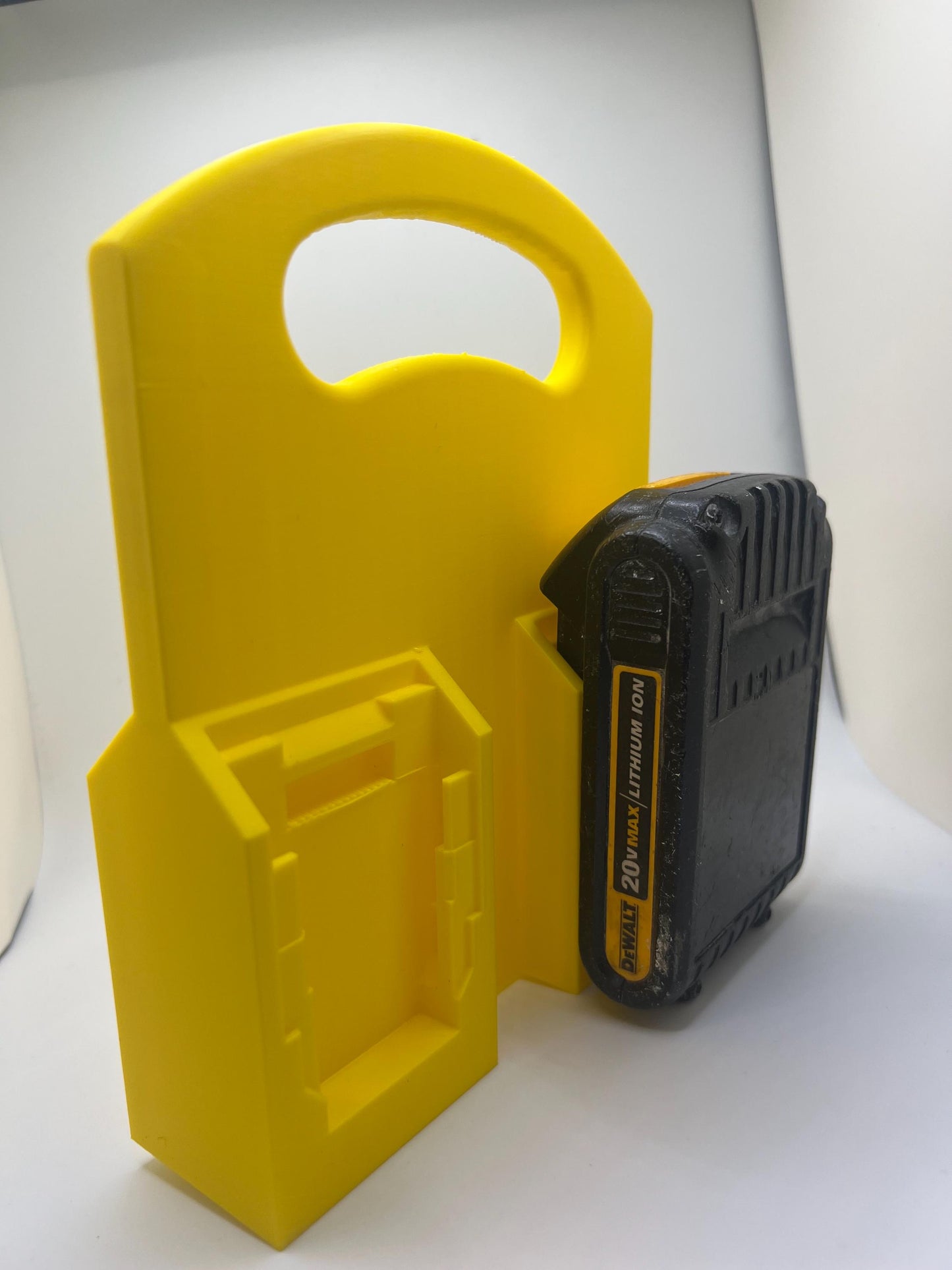Dewalt 20V Battery Carrier| 2 Sided Caddy Holds Up to 4 20V Batteries