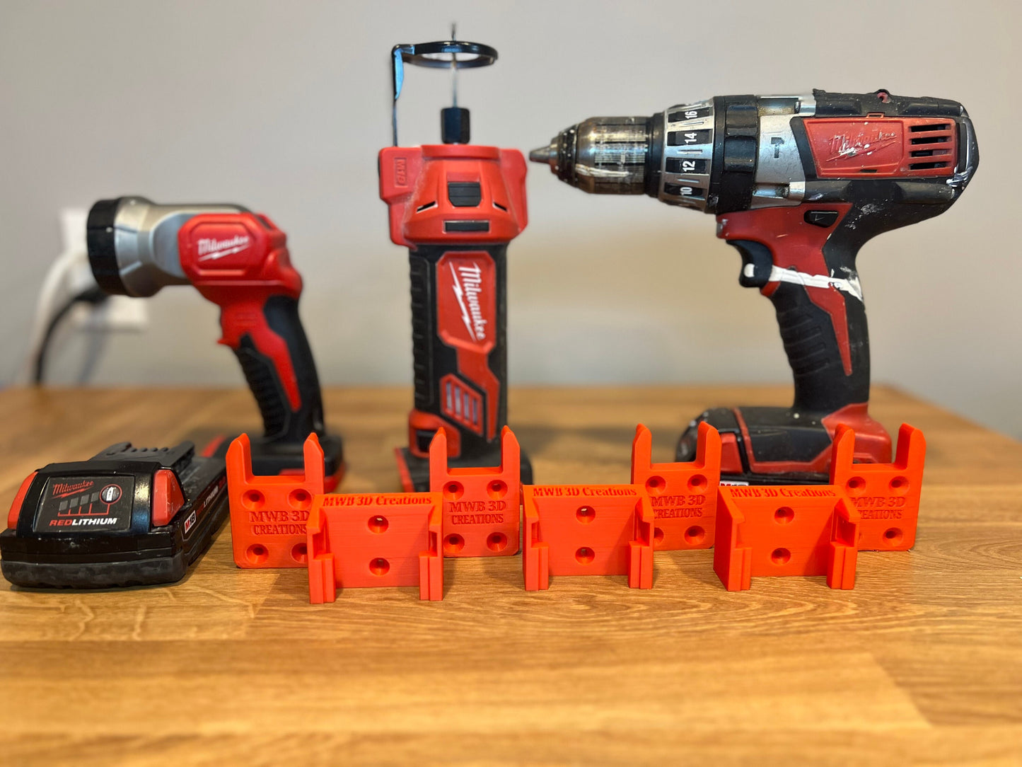10 Piece Combo Pack! Milwaukee M18 Battery And Tool Mounts/Holders/Hangers -Heavy Duty