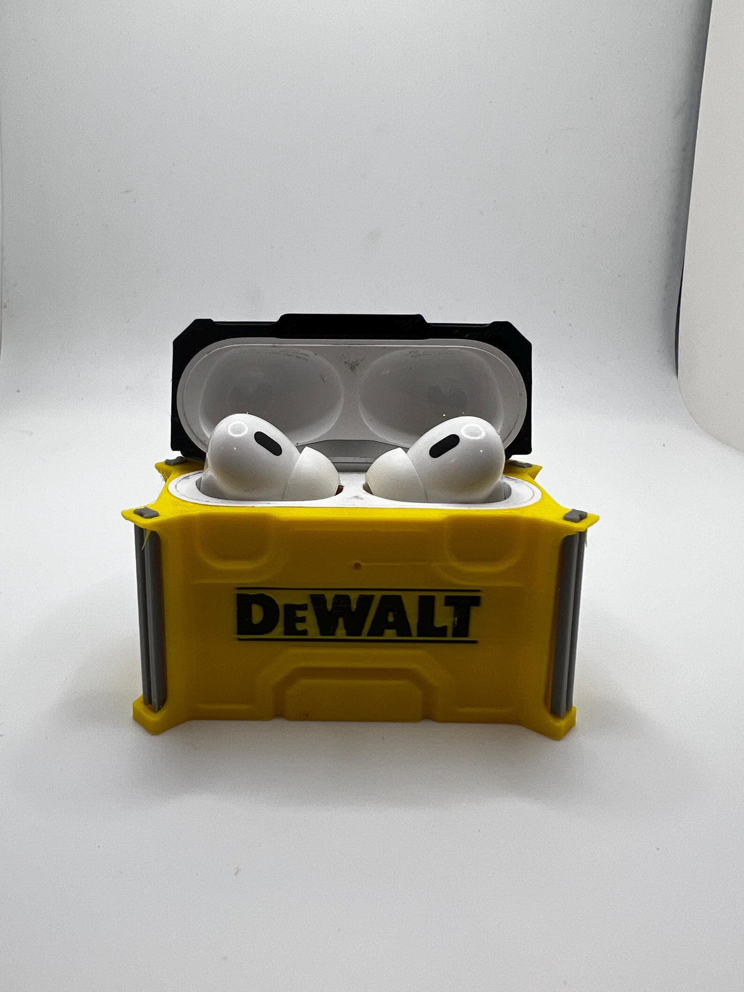 Dewalt Gift Set: Business Card Holder/Stash Box & AirPods Pro Case Accessories for Tool Lovers