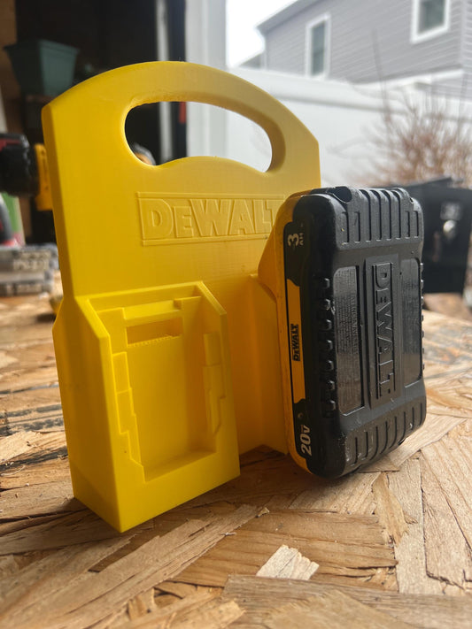 Dewalt 20V Battery Carrier| 2 Sided Caddy Holds Up to 4 20V Batteries