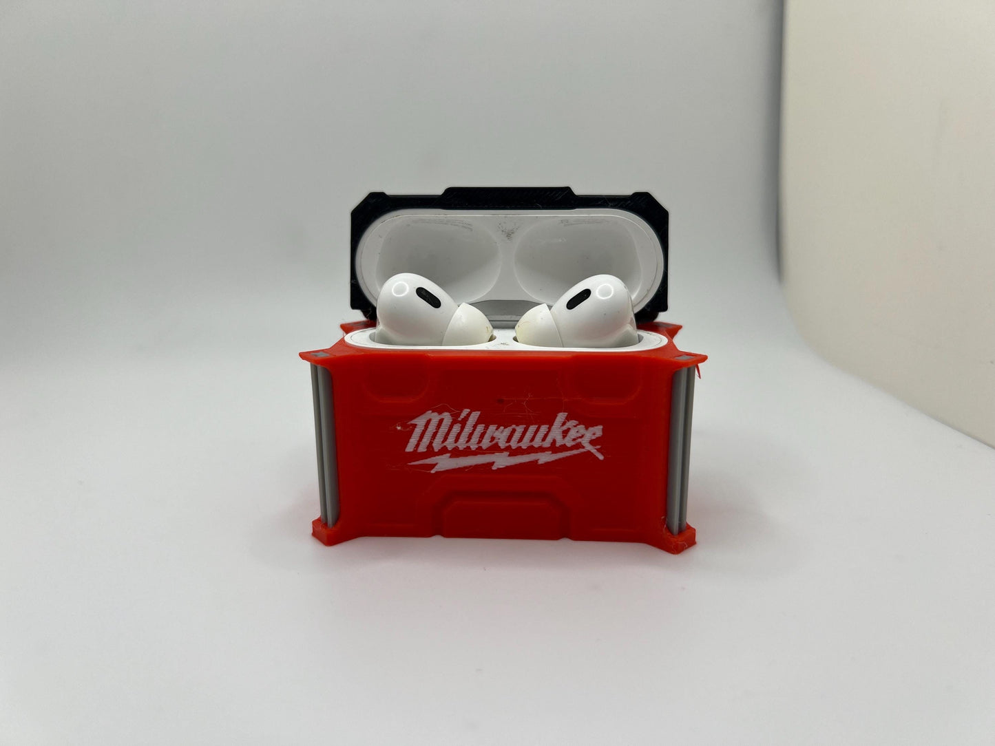 Milwaukee Gift Set: Business Card Holder/Stash Box & AirPods Pro Case - Accessories for Tool Lovers